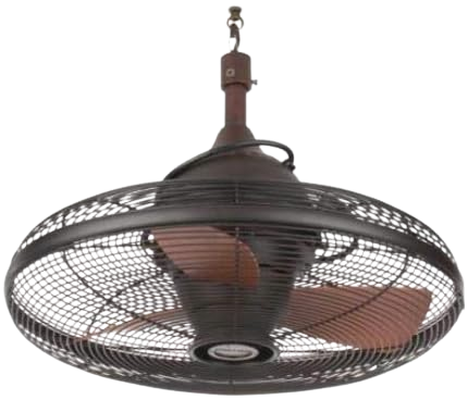 Oil Rubbed Bronze Indoor/Outdoor Downrod Ceiling Fan