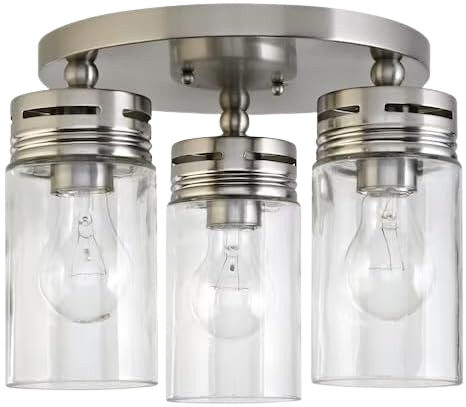 Brushed nickel Standard Flush Mount Light