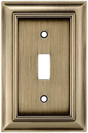 Antique Brass Single Toggle Wall Plate