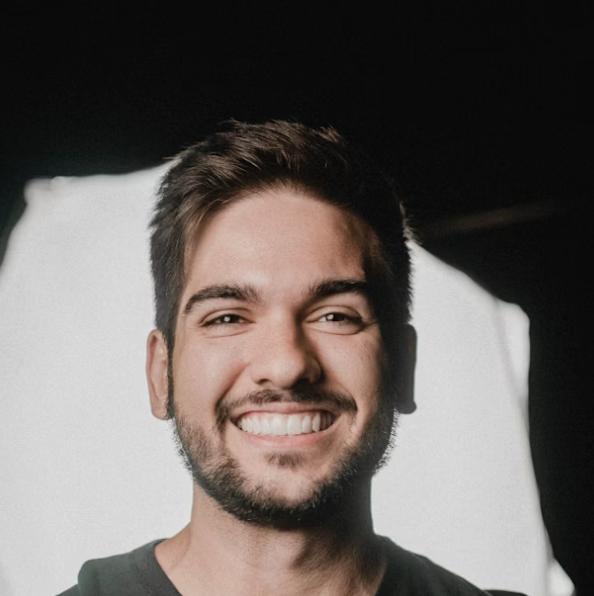 Smiling bearded man portrait photo